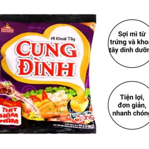 Mì khoai tây Cung Đình thịt hầm nấm gói 80g