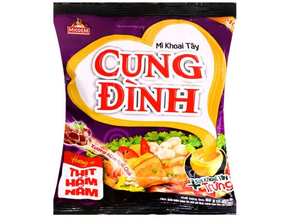 Mì khoai tây Cung Đình thịt hầm nấm gói 80g