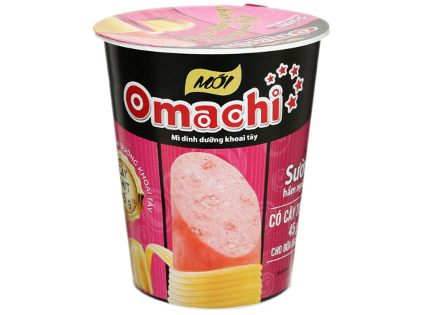 Mì khoai tây Omachi sườn hầm ngũ quả ly 115g (có cây thịt thật)