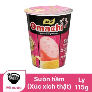 Mì khoai tây Omachi sườn hầm ngũ quả ly 115g (có cây thịt thật)