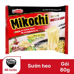 Mì không chiên Mikochi sườn heo gói 80g