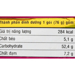 Mì không chiên Minova hương vị tôm xào lá chanh gói 76g