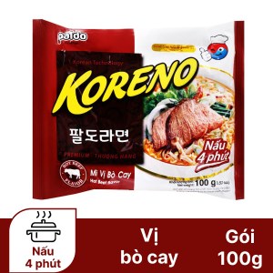 Mì Koreno vị bò cay gói 100g