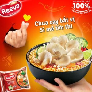 Mì Reeva lẩu nấm chua cay gói 85g