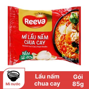 Mì Reeva lẩu nấm chua cay gói 85g