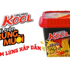 Mì trộn trứng muối Cung Đình Kool hộp 90g 