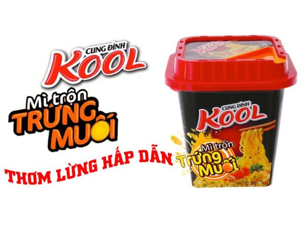 Mì trộn trứng muối Cung Đình Kool hộp 90g 