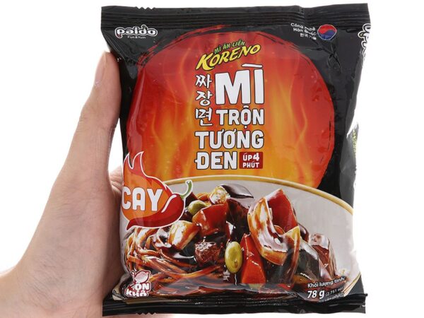 Mì trộn tương đen Cay Koreno gói 78g