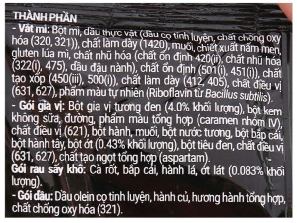 Mì trộn tương đen Cay Koreno gói 78g