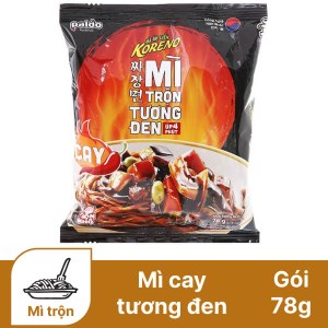 Mì trộn tương đen Cay Koreno gói 78g