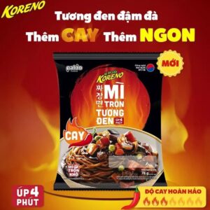 Mì trộn tương đen Cay Koreno gói 78g