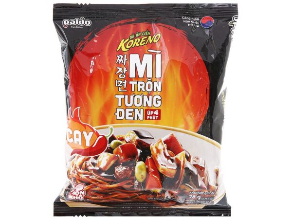 Mì trộn tương đen Cay Koreno gói 78g