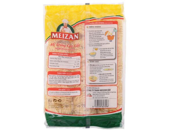 Mì trứng cao cấp Meizan gói 500g