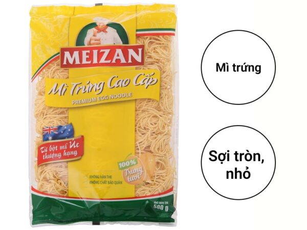 Mì trứng cao cấp Meizan gói 500g