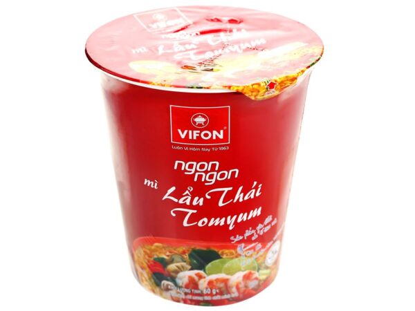 Mì lẩu Thái Tomyum Vifon Ngon Ngon ly 60g 