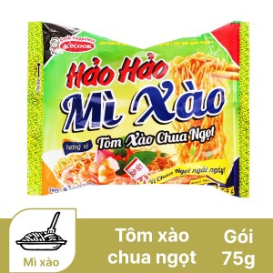 Mì xào Hảo Hảo tôm xào chua ngọt gói 75g