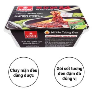 Mì xào tương đen Vifon khay 90g