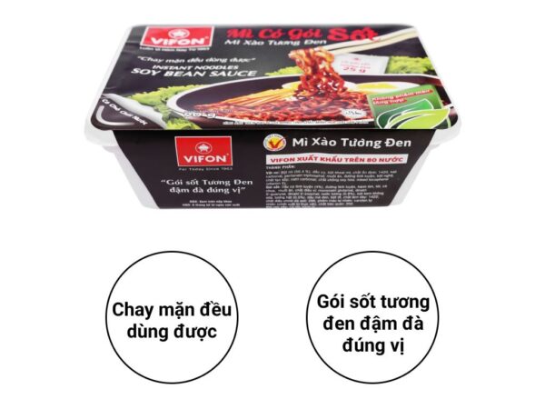 Mì xào tương đen Vifon khay 90g