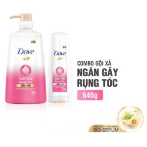 Dầu Gội Ngăn Gãy Rụng Tóc Dove (640g) + Tặng Kèm Kem Xả (140g)