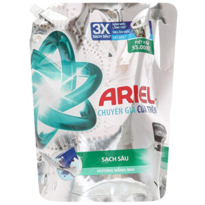 Nước giặt Ariel chuyên gia cửa trên sạch sâu hương nắng mai túi 2kg