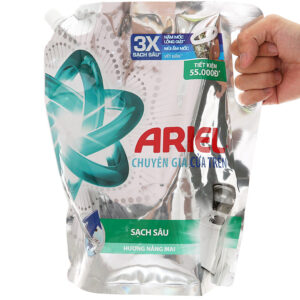 Nước giặt Ariel chuyên gia cửa trên sạch sâu hương nắng mai túi 2kg