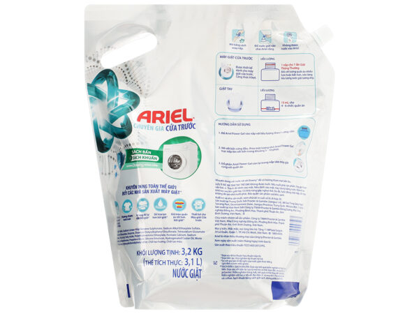 Nước giặt Ariel chuyên gia cửa trước hương Downy nắng sớm túi 3.2kg