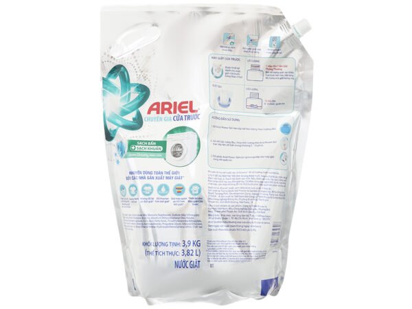 Nước giặt Ariel chuyên gia cửa trước hương Downy nắng sớm túi 3.9kg