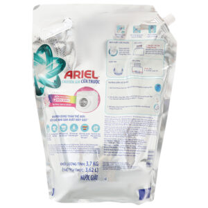 Nước Giặt Ariel Cửa Trước Bền Hương Bền Màu Hương Sen Và Nhài 3.7kg