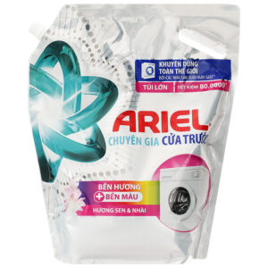 Nước Giặt Ariel Cửa Trước Bền Hương Bền Màu Hương Sen Và Nhài 3.05kg