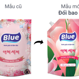 Nước giặt xả Blue đậm đặc hương nước hoa túi 3.6 lít