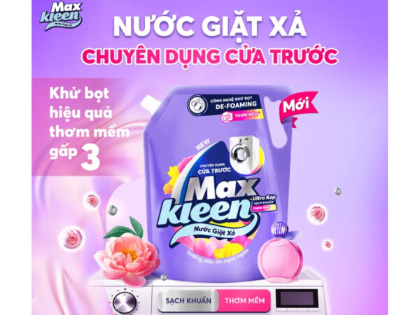 Nước giặt xả MaxKleen hương dấu ấn ngọt ngào túi 3.6kg