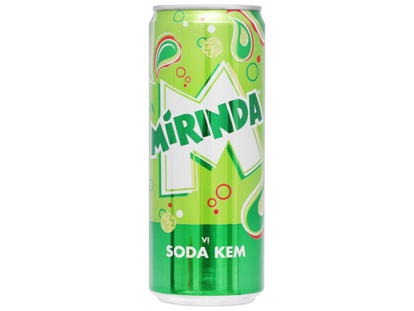 Nước ngọt Mirinda vị soda kem lon 320ml