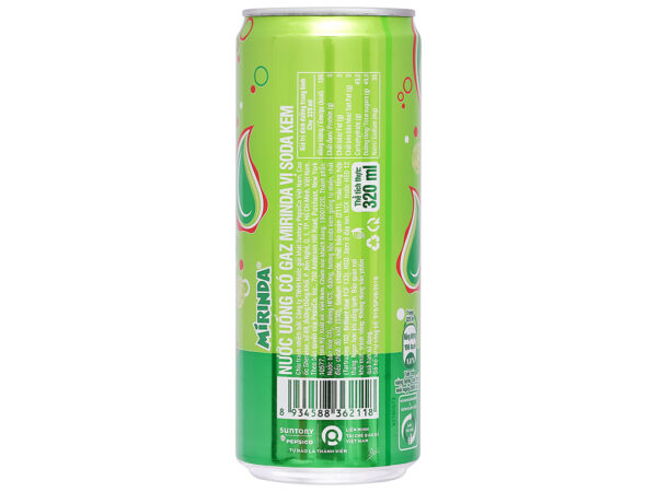 Nước ngọt Mirinda vị soda kem lon 320ml