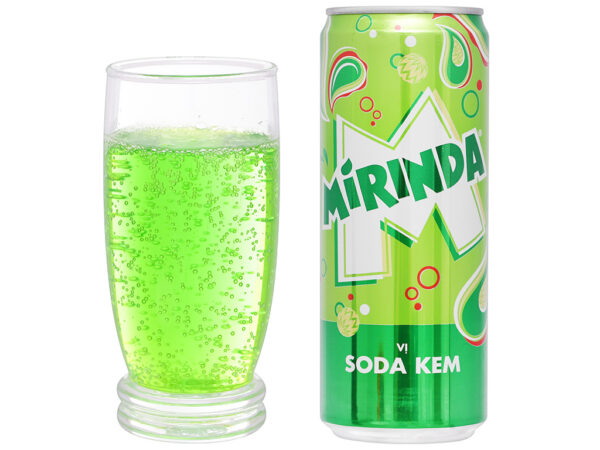 Nước ngọt Mirinda vị soda kem lon 320ml