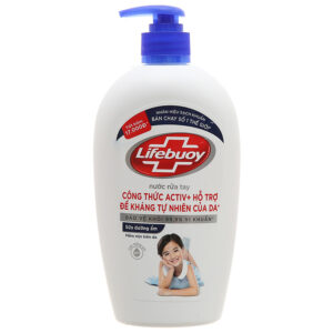 Nước Rửa Tay Lifebuoy Diệt Khuẩn Dưỡng Ẩm Chăm Sóc Da 450G