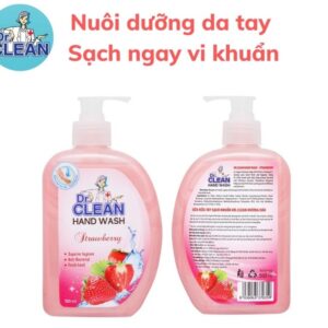 Nước rửa tay sạch khuẩn Dr. Clean hương dâu chai 500ml