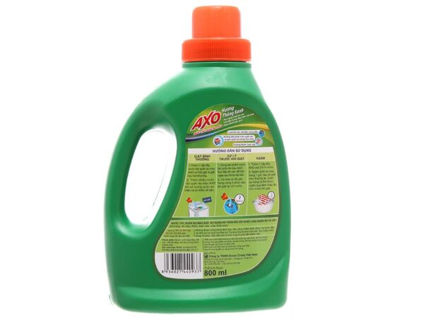 Nước tẩy quần áo màu AXO hương thông xanh 800ml