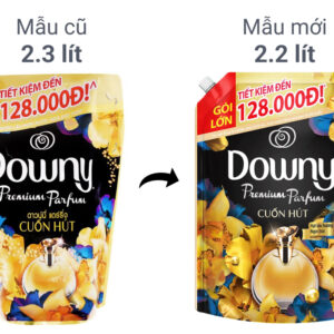 Nước xả Downy hương nước hoa cuốn hút túi 2.2 lít