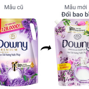 Nước xả vải Downy tinh dầu thiên nhiên hương hoa oải hương túi 2.2 lít