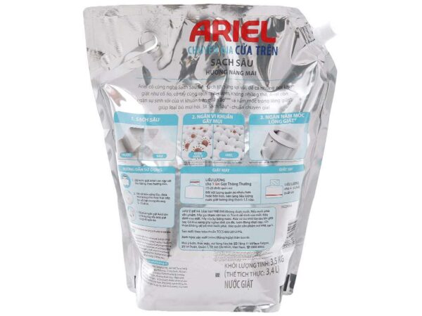 Nước Giặt Ariel Cửa Trên Sạch Sâu Hương Nắng Mai 3.5kg