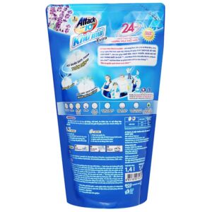 Nước Giặt Attack Khử Mùi Extra Hương Oải Hương 1.4L