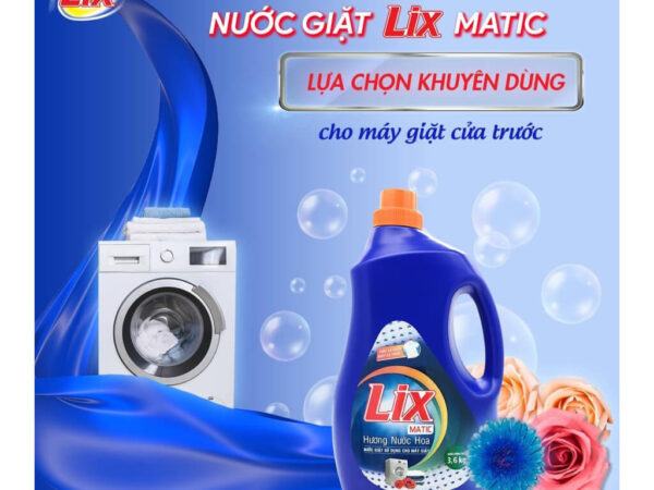 Nước Giặt Lix Matic hương nước hoa 3.6kg