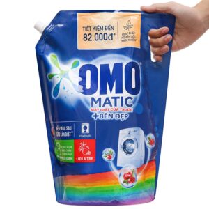 Nước giặt OMO Matic cửa trước khử mùi thư thái hương hoa oải hương túi 3.6kg