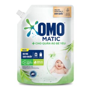 Nước Giặt omo matic cho bé Tràm Trà Nha Đam 2kg