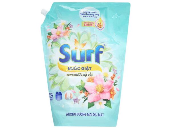 Nước Giặt Surf Hương Sương Mai Dịu Mát Túi 3.3Kg