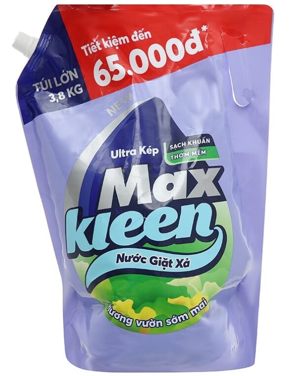 Nước Giặt Xả MaxKleen hương sớm mai 3.8kg