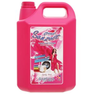 Nước giặt xả đậm đặc Thái Lan Sanzoft Lovely Pink hương ngọt ngào hồng 5000ml