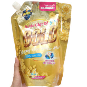 Nước Giặt Xả GOLD 5 in 1 SWAT hương Coco Mademoiselle sang trọng Túi 2.2Kg