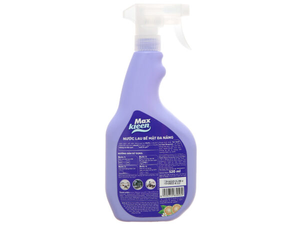 Nước Lau Bề Mặt Đa Năng Maxkleen Chai 520ml