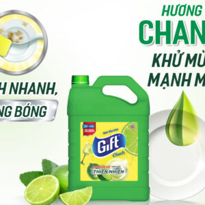 Nước rửa chén Gift hương chanh can 3.8kg